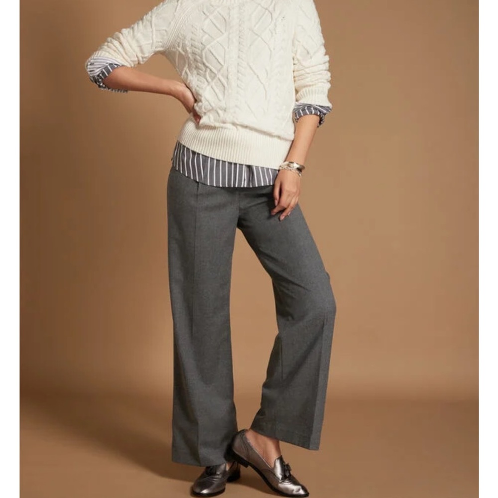 Talbots Gray Wool Trouser NWT